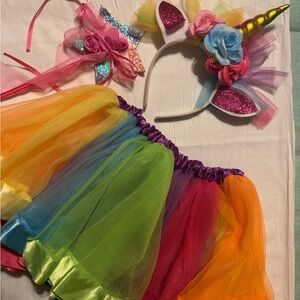 Expressions Rainbow Unicorn Costume Set
